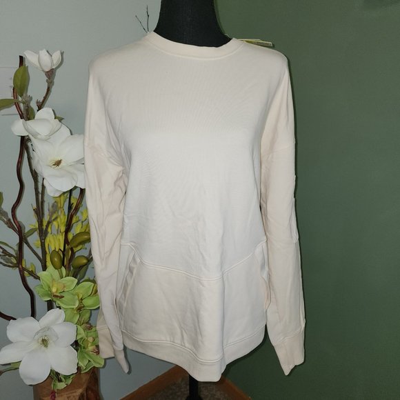 All in Motion Crew Sweatshirt Pockets and a Zipper on Arm Size L - Picture 2 of 4